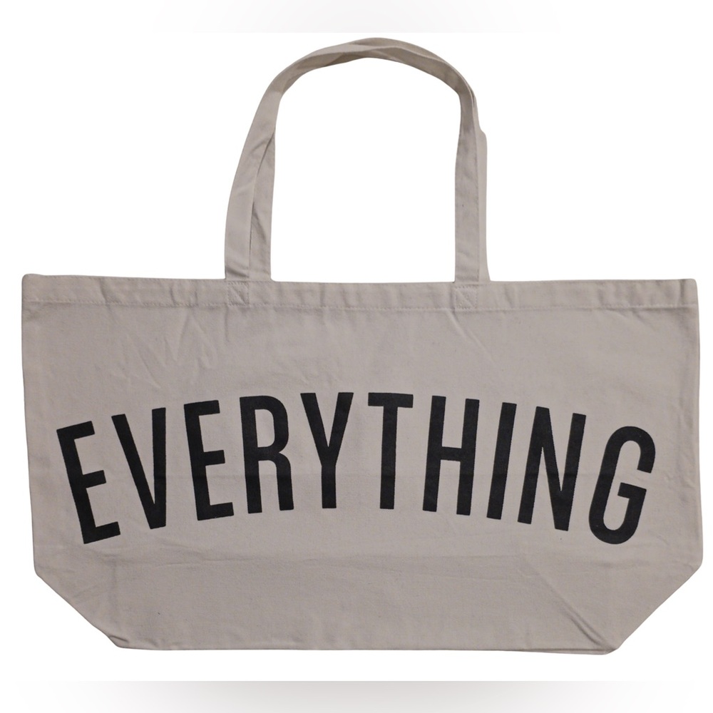 “Everything” Extra Large Canvas Tote